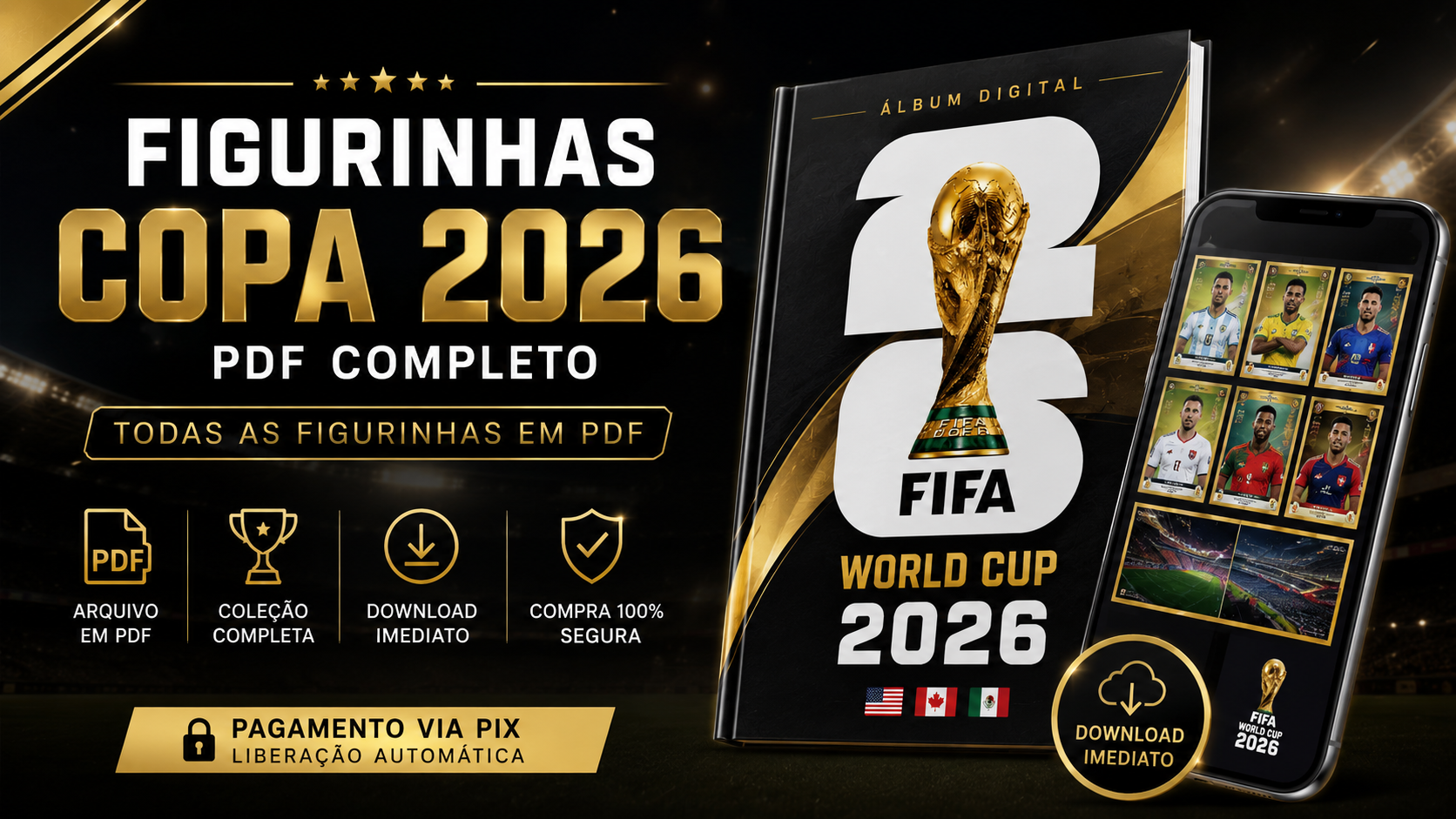 Pack Completo Figurinhas Copa 2026 PDF